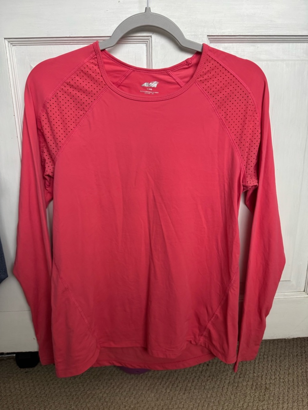 Avia Coral Pink Long Sleeve Performance Top